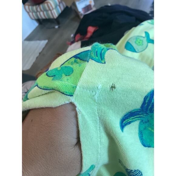 Vtg Fresh Produce Womens Maxi Dress 1X Green Fish Resort Beachy 90s Y2K Colorful - Picture 10 of 10